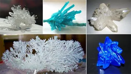 Cum să crească un cristal de sare și apă în etapa de origine cu instrucțiuni pas cu imagini și video