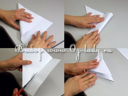 Cum se taie fulgi de zăpadă din hârtie pentru noul an