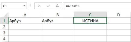 Cum se setează o condiție logică simplă în Excel (valori TRUE, FALSE) Cum se setează o condiție logică simplă în Excel