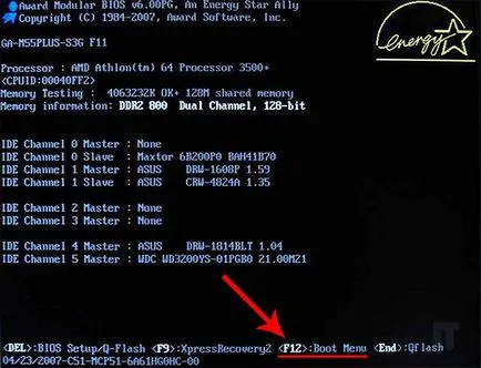 Cum de a intra în meniul de boot de pe computer