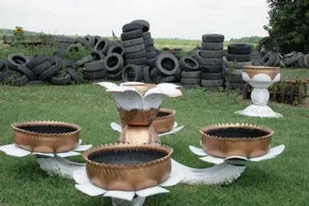 Paturi de anvelope cu propriile lor mâini original ukrashanie grădina (lor) Paturi de anvelope cu propriile lor mâini original ukrashanie grădină