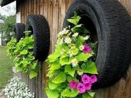 Paturi de anvelope cu propriile lor mâini ukrashanie grădina originală (mâini) Paturi de anvelope cu propriile lor mâini original ukrashanie grădină