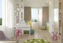 Cameră Teen fată 12-14-15 ani, design interior, fotografie frumoasă a camerei în care este posibil