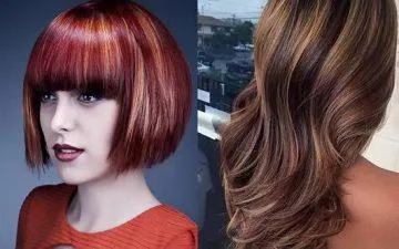 Colorat pe parul inchis la culoare care nuante de a alege parul scurt, mediu și lung ca