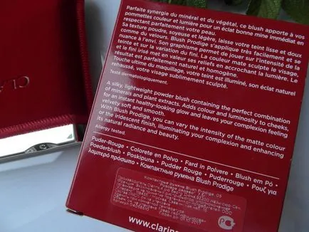 Clarinsși Rouge compacte roșească Prodige (număr umbră 05 lemn de trandafir) - comentarii, fotografii și preț
