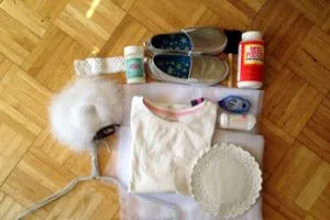 costum de înger cu propriile lor mâini