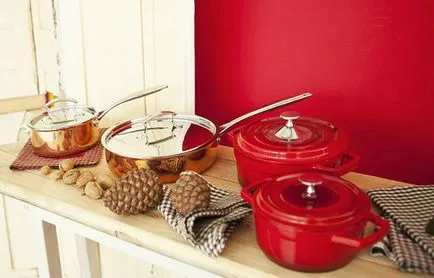 bucătărie Red 50 fotografie bucătărie design frumos în roșu