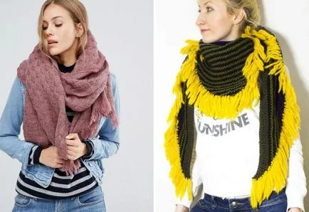 Frumos la modă șal eșarfă - opțiuni elegant pentru legarea eșarfe eșarfe în jurul gâtului, pe cap