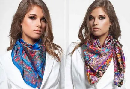 Frumos la modă șal eșarfă - opțiuni elegant pentru legarea eșarfe eșarfe în jurul gâtului, pe cap
