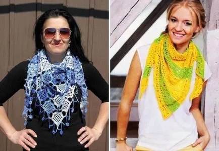 Frumos la modă șal eșarfă - opțiuni elegant pentru legarea eșarfe eșarfe în jurul gâtului, pe cap
