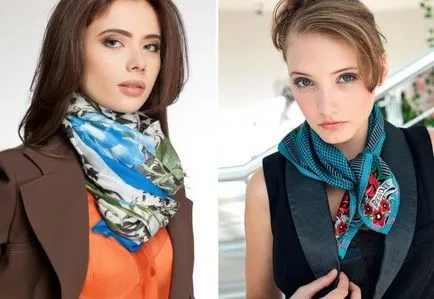 Frumos la modă șal eșarfă - opțiuni elegant pentru legarea eșarfe eșarfe în jurul gâtului, pe cap