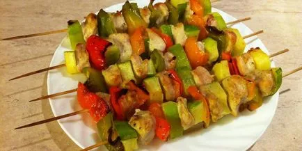 kebab de pui pe frigarui în cuptor - rețete de gătit și marinate secrete din carne suculenta (kebab) kebab de pui pe frigarui în cuptor - retete pentru marinate și carne secrete suculent