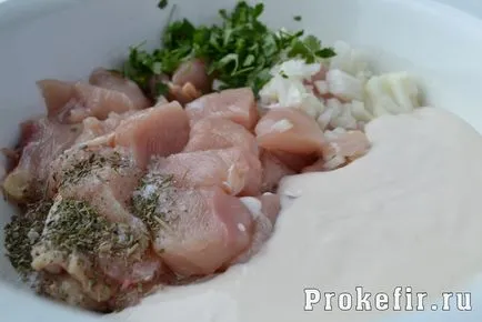 kebab de pui pe frigarui în cuptor - 5 rețete - reteta cu pas cu pas fotografii