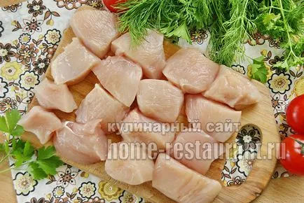 kebab de pui pe frigarui în cuptor - restaurant acasă (cuptor) kebab de pui pe frigarui în cuptor - restaurant acasă
