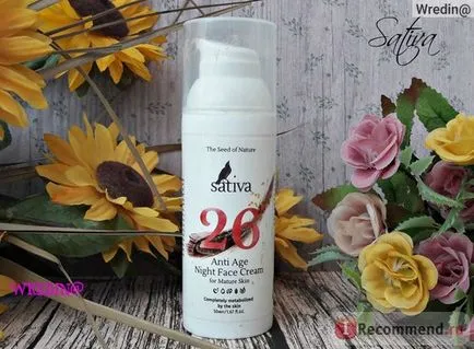 Crema anti sativa vârstă de noapte numărul 26 - „numărul sativa douăzeci și șase de hidratare au (anti) Crema anti sativa vârstă de noapte numărul 26 - „numărul sativa douăzeci și șase-au hidratare