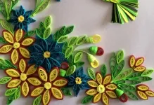Quilling păsări și porumbei de pui, Firebird și un papagal, bullfinches și țâțe, aspect și echipamente, maestru