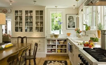 Bucataria din casa de țară - Design (59 imagini) cu mâinile, sala de mese de interior, manual, fotografice și (acasă) Bucataria din casa țară - proiectare (59 imagini) cu mâinile, sala de mese interior, manual, fotografice și
