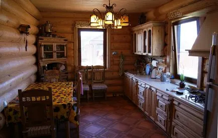 Bucataria din casa țară - proiectare (59 imagini) cu mâinile, sala de mese interior, manual, fotografice și (bucătărie într-un design casă de țară cu propriile lor mâini) Bucataria din casa țară - proiectare (59 imagini) cu mâinile, sala de mese interior, manual, fotografice și