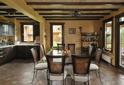 Bucataria din casa țară - proiectare (59 imagini) cu mâinile, sala de mese interior, manual, fotografice și (bucătărie într-un design casă de țară cu propriile lor mâini) Bucataria din casa țară - proiectare (59 imagini) cu mâinile, sala de mese interior, manual, fotografice și