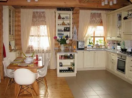 Bucataria din casa țară - proiectare (59 imagini) cu mâinile, sala de mese interior, manual, fotografice și (lor) Bucataria din casa țară - proiectare (59 imagini) cu mâinile, sala de mese interior, manual, fotografice și