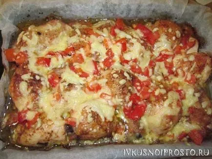 Pui la cuptor cu brânză - un pas cu pas reteta cu fotografii, și delicioase și simplu