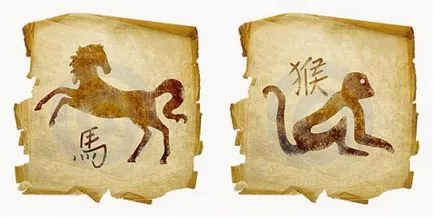 Un cal și o maimuță în compatibilitate dragoste în horoscopul chinezesc (Bărbat maimuță compatibilitate cal de sex feminin ani) Un cal și o maimuță în compatibilitate dragoste în horoscopul chinezesc