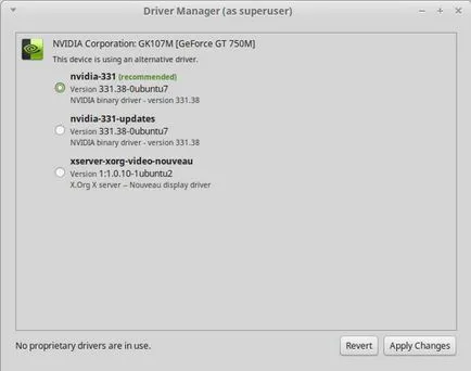 Linux de instalare a driverului de mentă