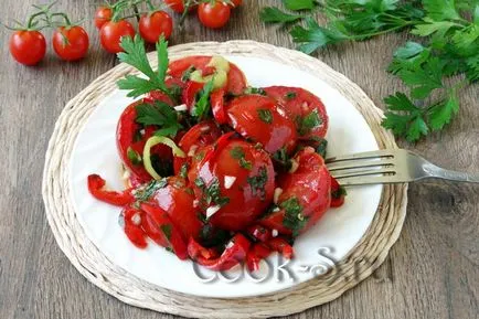 roșii murate fast-food cu usturoi - un pas cu pas reteta cu fotografii snacks-uri (rapid reteta de tomate marinate) roșii murate fast-food cu usturoi - un pas cu pas reteta cu fotografii gustări