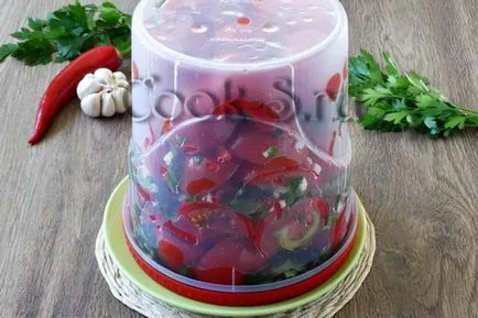 roșii murate fast-food cu usturoi - un pas cu pas reteta cu fotografii snacks-uri (rapid reteta de tomate marinate) roșii murate fast-food cu usturoi - un pas cu pas reteta cu fotografii gustări