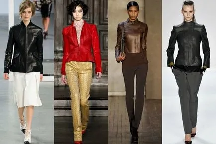 Jachete din piele de moda toamna-iarna 2017 (50 fotografii)