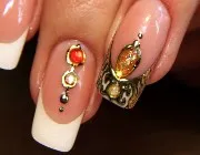 extensii de unghii gel, acrilice, proiectare franceză (franceză) extensii de unghii cu gel, acrilic, proiectare franceză