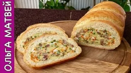 aperitiv neobișnuită pâine umplute - foarte gustoase