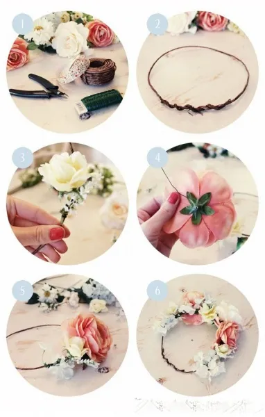 Headband cu flori sale mâini fotografie (ramă) Banda de susținere cu flori, cu mâinile fotografia lui