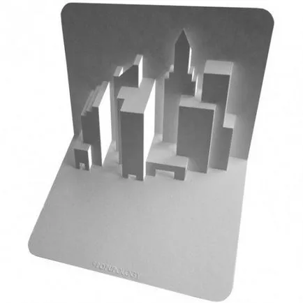 carte poștală în bloc cu propriile mâini - arhitectura pop-up