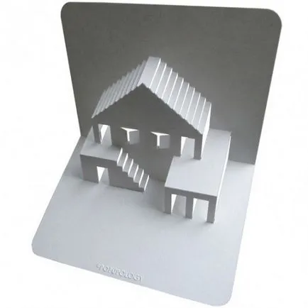 carte poștală în bloc cu propriile mâini - arhitectura pop-up