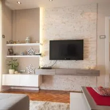 Decorarea pereților în camera de zi de 65 de idei moderne, fotografia în interior