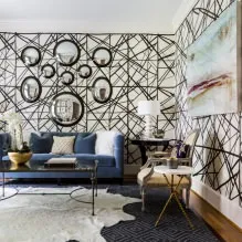 Decorarea pereților în camera de zi de 65 de idei moderne, fotografia în interior