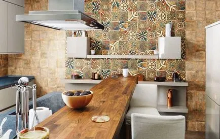 Decorarea peretilor din bucatarie - designer de consiliere, lucruri interioare