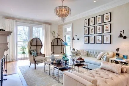 Decorarea pereților în camera de zi de 65 de idei moderne, fotografia în interior