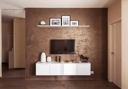 Decorarea pereților în camera de zi de 65 de idei moderne, fotografia în interior