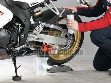 Curățarea și lubrifierea lanțului de motocicleta (curățare lanț) Curățarea și lubrifierea lanțului de biciclete