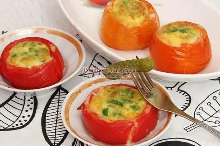 tomate omletă într-un pas cu pas fotografii rețetă (omletă în tomate) tomate omletă într-un pas cu pas reteta fotografii
