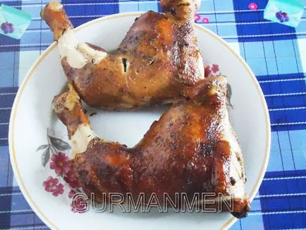 Hot pulpe de pui afumat, atunci când se prepară bărbați (rețete) pulpe de pui afumat la foc, atunci când ați terminat de bărbați