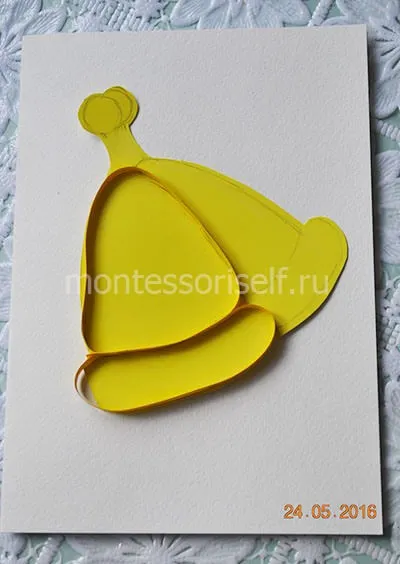 absolvent de școală carte poștală cu mâinile lor