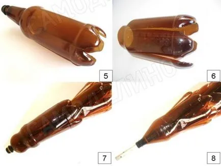 Palma de la sticle de plastic cu pași mâinile lor pentru începători fotografie (pas cu pas) Palma de la sticle de plastic cu mâinile lor pași pentru incepatori, fotografii