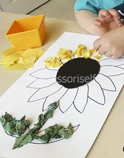 Floarea-soarelui cu mâinile lor