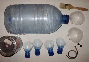 Purcel din sticle de plastic