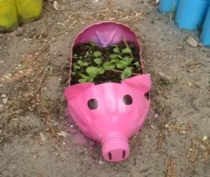 Purcel din sticle de plastic