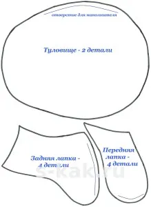 jucării simple din stofa cu mâinile