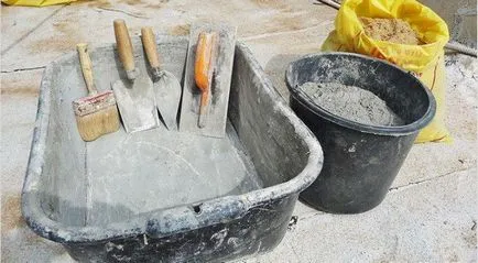 Proporțiile pentru prepararea betonului la domiciliu modul de a face un amestec de beton cu mâna - (home) Proporțiile pentru prepararea betonului la domiciliu modul de a face un amestec de beton manual -